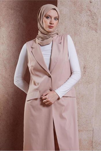 Alvina 44660 Model Double Breasted Collar Vest