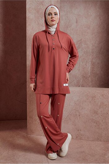 Alvina Hooded Pants Tracksuit Suit 44406