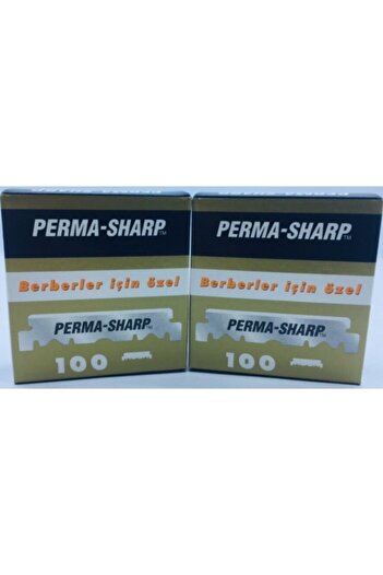 Permasharp Half 100 Pieces Barber Razor Set of 2