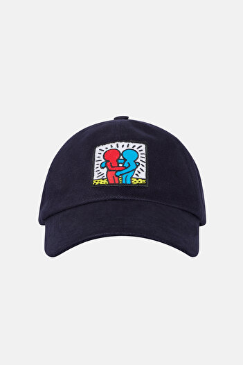 Keith Haring Hug Cap - Navy Blue