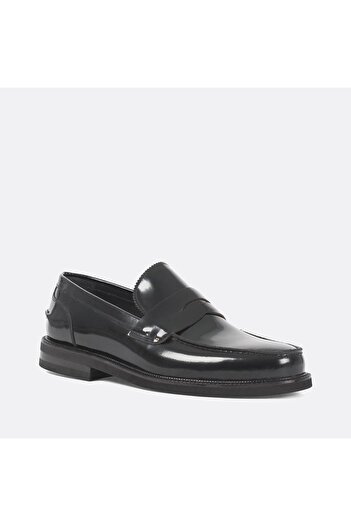 Celal Gültekin Men's Black Leather Loafer