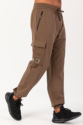 MARATON Oversize Men's Rubber Leg Cocoa Sweatpants 22466