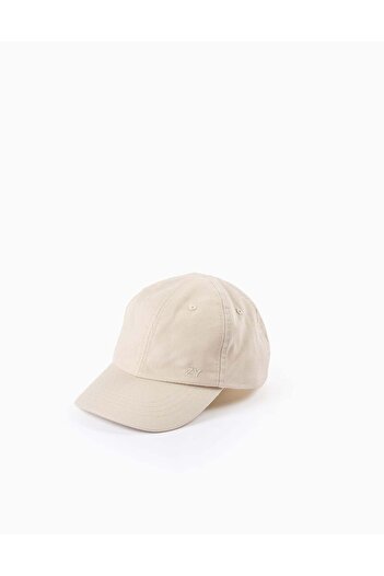 Ziddy Basic Cotton Cap for Baby and Boys, Beige