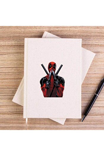 CrowsGate Deadpool Guns Unlined Canvas Notebook