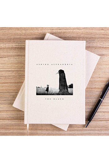 CrowsGate Asking Alexandria The Black Unlined Canvas Notebook