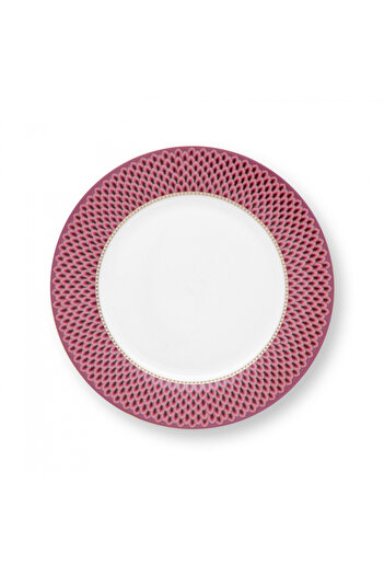 Pip Studio Porcelain Plate, , Pink, 26.5cm, Flower Festival Collection
