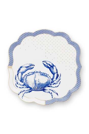 Pip Studio Tavă din porțelan, 24x24cm, Pip Studio, 24x24cm, colecția Royal White