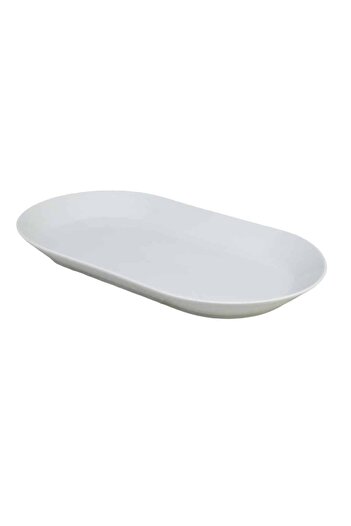 Cesiro White Porcelain Plate 38 x 21 x 4 cm