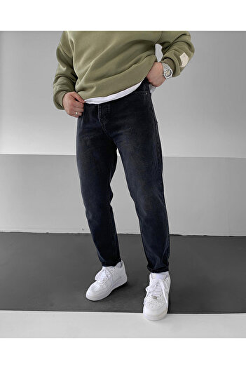 NO1 KONSEPT Anthracite Boyfriend Παντελόνι