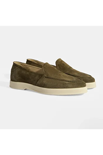 Desa Ανδρικό slip-on Suede Loafer Peraleda Khaki
