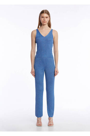 Knitss Blue Knitwear Trousers