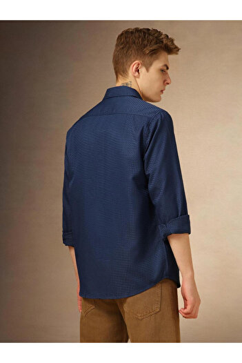 Dennis Lingo By Styli Button-Down Collar Plain Regular Fit Shirt