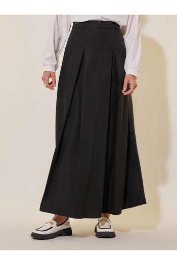 Take Two By Styli Solid A-line High Rise Maxi Skirt