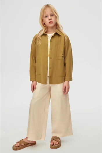 nk kids girls' soft textured shirt pants stretchy t-shirt 3 piece set
