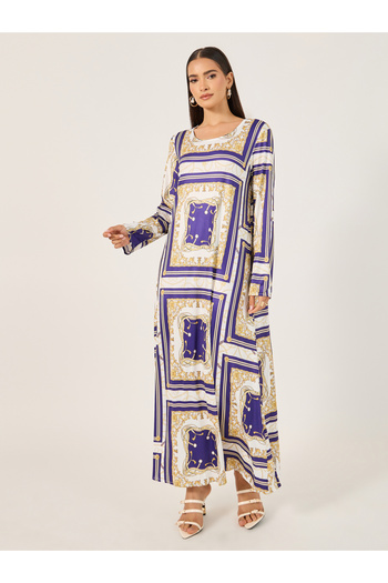 Take Two By Styli Maxi Jalabiya with All Over Print