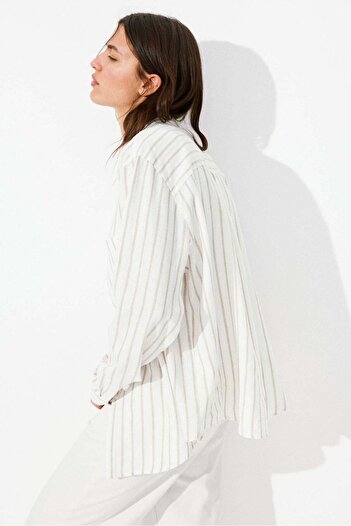 H&M Linen-blend shirt