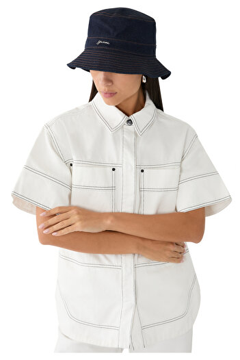 GANNI Denim Bucket Şapka