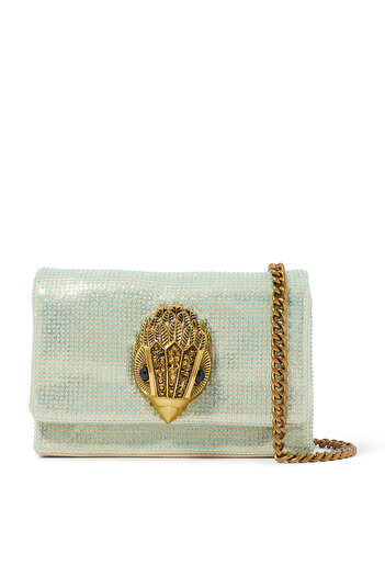Kurt Geiger Işıltılı Mini Flap Çanta