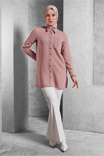 Alvina Shirt Collar Tunic 45295