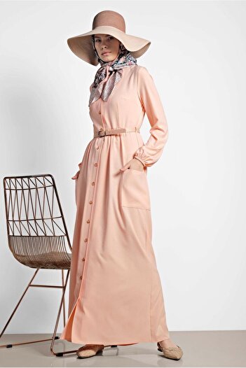 Alvina 4088 Model Buttoned Dress