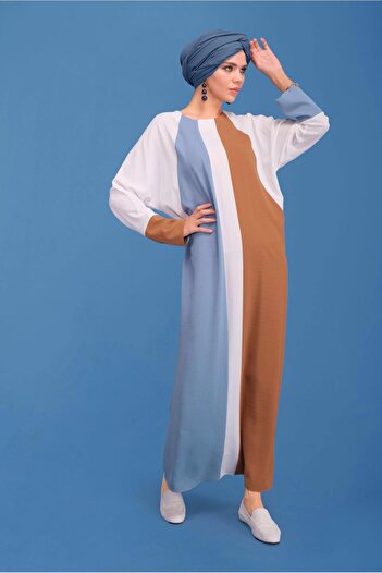 Alvina Three Color Round Neck Dress 41771