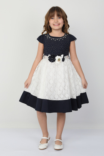 e-çocuk Φόρεμα κοριτσιού Rhinestone Flower 26087