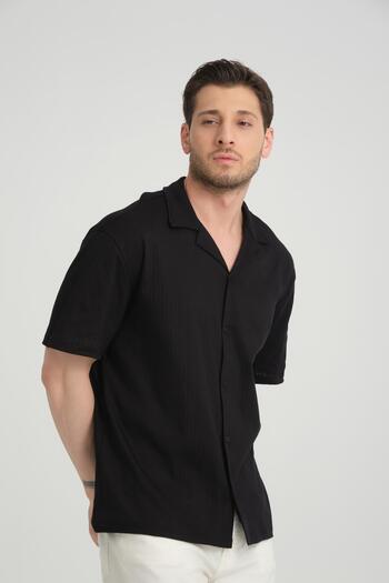 Store Men's 100% Cotton Button down Shirt - Stylish and Comfortable Short Sleeve Design, Summer Fashion