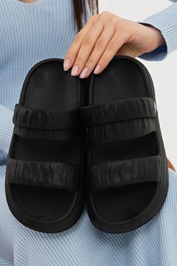 GEZER Black Ultra Light Eva Sandals Slippers