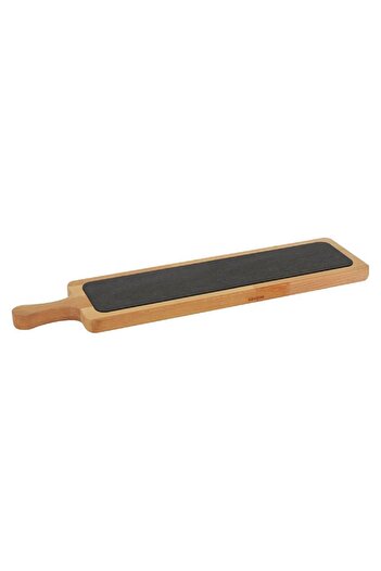 Lava Servis Ahşabı Dikdörtgen Döküm Plaka 60 X 15 Cm