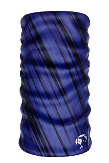 e-Taktik Цифровий дизайн Blue Extreme Seamless Спортивний синій шарф-бандана Buff Baf Стрічка для волосся