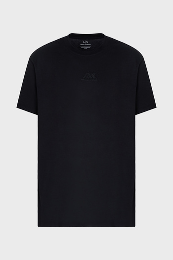 Armani Exchange Armani Exchage 100% βαμβακερό κανονικό μπλουζάκι με λογότυπο με λαιμόκοψη Ανδρικό T SHIRT XM 000754   AF13106 U