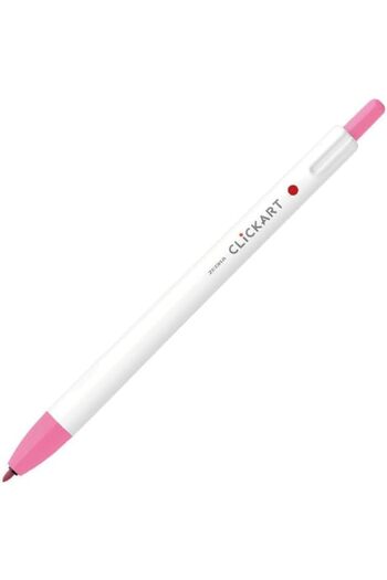 Zebra Clickart Knock Water-Based Marker Pen 10-Piece Pack, Pink