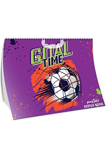Generic 15 Sheets Carton Cover Football Spiral Sketchbook, 350 mm x 252 mm Size