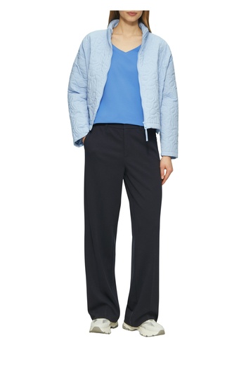 s.Oliver Stretch Cotton Jersey - V-Neck, Casual, Stretchy Blend