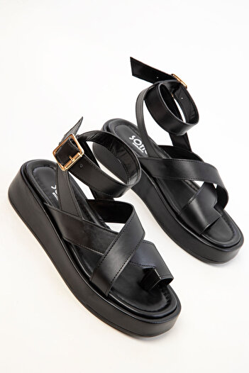 SOHO Black Women's Sandal 19208