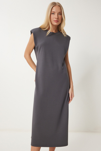 Happiness İstanbul Γυναικείο Smoked Padded Basic Summer Modal φόρεμα EJ00002
