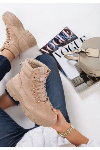 B T Shoes Sneakers High-top Bej Onisa