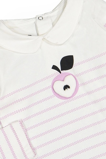 Divonette Girl's Apple Lilac Top and Bottom Set - Girl's Clothing