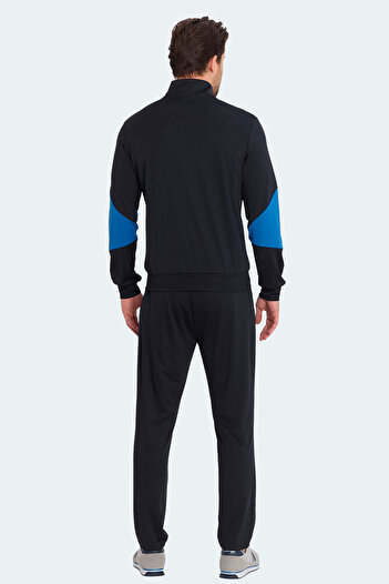 Slazenger Σετ ανδρικής φόρμας RAPID με φερμουάρ, όρθιο γιακά και τσέπες σε μπλε ναυτικό χρώμα