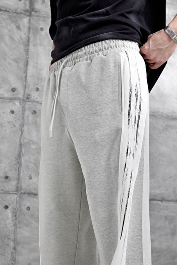 NOMARC Gray Brush Stripe Baggy Tracksuit