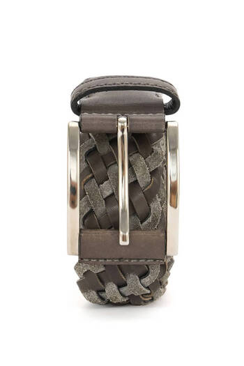 Hemington Handmade Knitted Medium Gray Belt