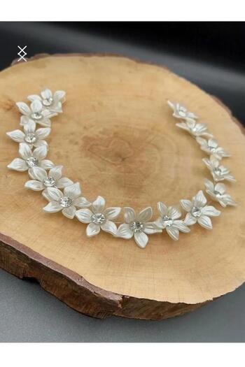 ASİMEL TASARIM Bridal Crown Hair Accessory Wedding Henna