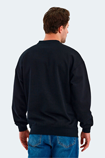 Slazenger Vadik Oversize Men's Black Sweatshirt