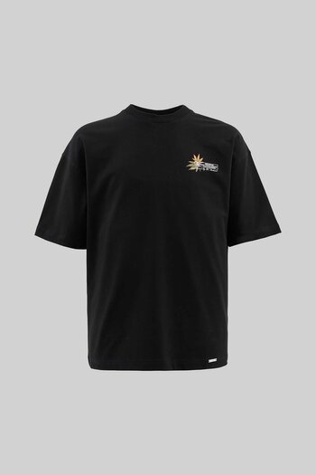 Machinist Men's Venus Covered with Weed Oversize Black T-Shirt