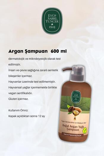 Eyüp Sabri Tuncer Argan Oil Shampoo 600 ml