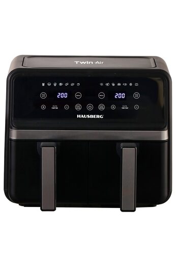 Hausberg Double hot air fryer HB-2373NG, 2400W, 8.4L, thermostat with LED display, digital, 14 programs