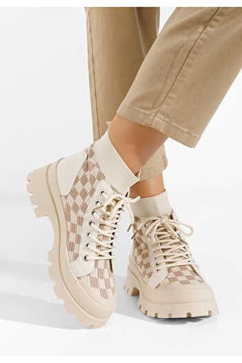 B T Shoes Tenisi inalti dama Zendoria V2 bej