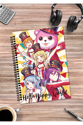 mertfigur Bang Dream Bandori Poppin Party Anime Spiral Notebook A5 (50Leaf)