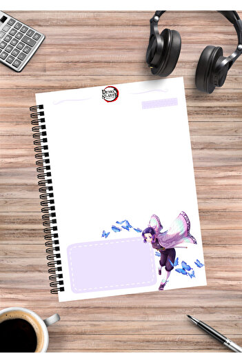 mertfigur Demon Slayer Anime Spiral Notebook A5 (50 Sheets)