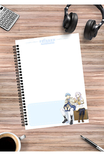 mertfigur Frieren Beyond Journey's End Himmel Fern Stark Anime Spiral Notebook A5 (50 Sheets)